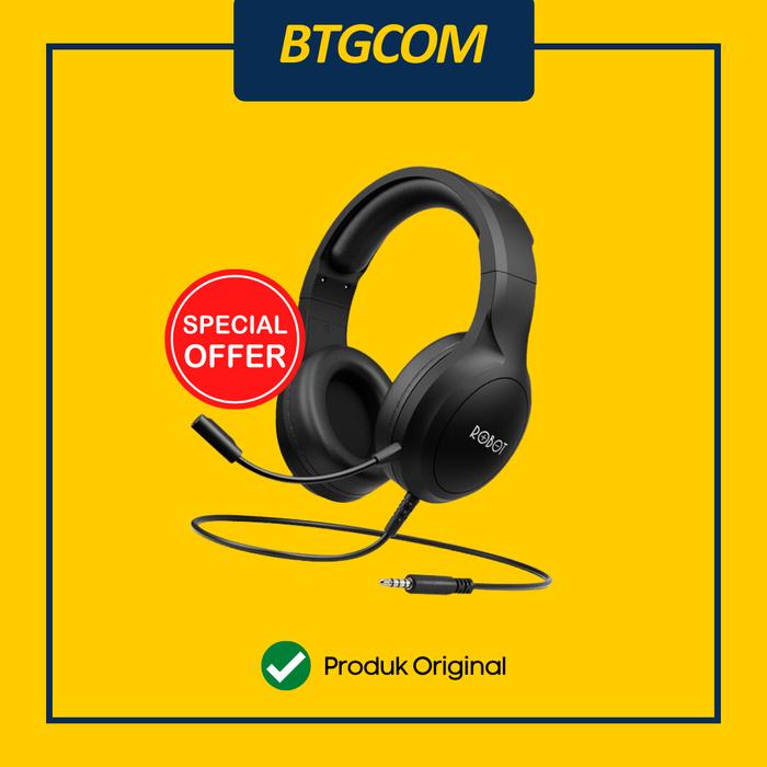 Gambar ROBOT RH-P20 WIRED 3.5MM AUDIO JACK HEADSET HEADPHONE dari btgcom undefined Tokopedia