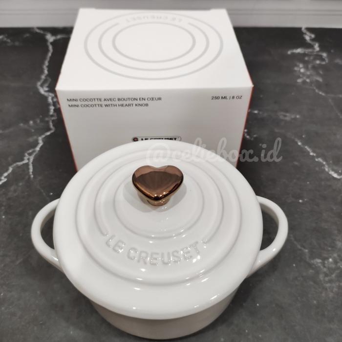 Gambar Le creuset original mini cocotte 10cm (motif, bahan Stoneware) - White knobheart dari Celiebox undefined Tokopedia