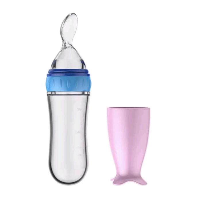 Gambar Botol sendok makan bayi / Botol MPASI Bayi / Feeding Bottle - Merah Muda dari sean_favour undefined Tokopedia