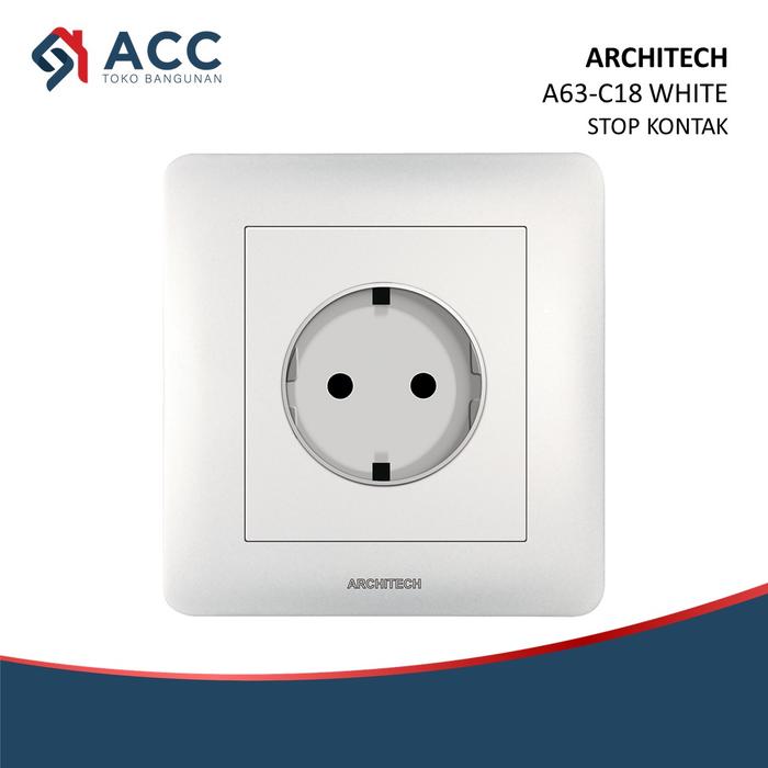 Gambar ARCHITECH INFINITY A63 WHITE SAKLAR STOP KONTAK FRAME - STOP KONTAK dari Toko Bangunan ACC undefined Tokopedia