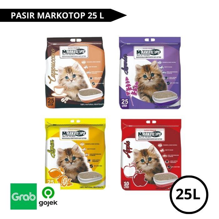 Gambar PASIR KUCING GUMPAL WANGI MARKOTOP 25 LITER dari JANGKI PETSHOP KOTABARU undefined Tokopedia