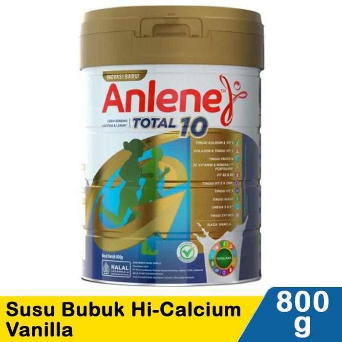 Gambar Anlene Total 10 Susu Bubuk Hi-Calcium Vanilla 800 gram dari MOM KIDS STORE INDONESIA undefined Tokopedia
