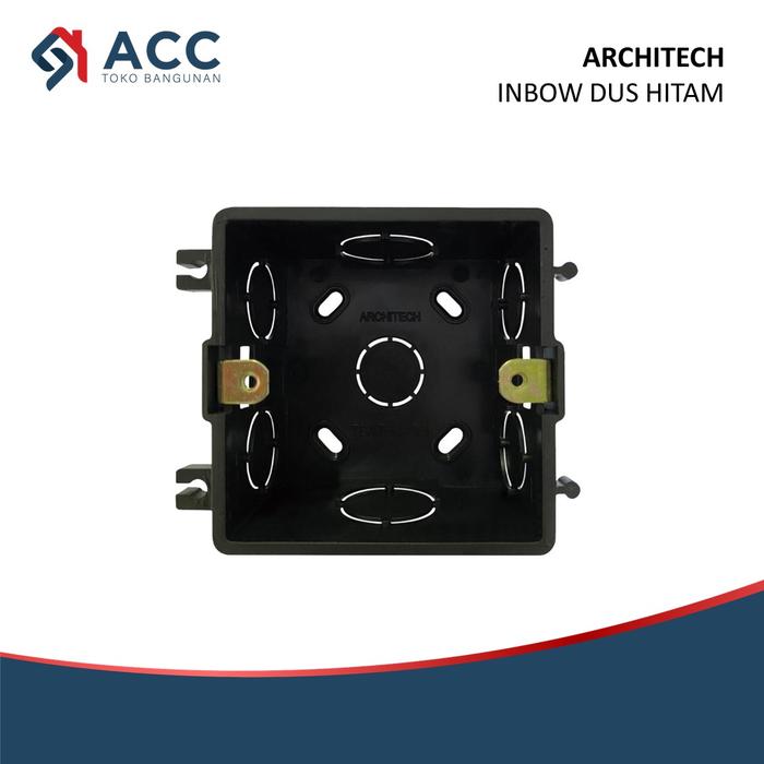 Gambar ARCHITECH INFINITY A63 BLACK SAKLAR STOP KONTAK FRAME - INBOWDUS dari Toko Bangunan ACC undefined Tokopedia