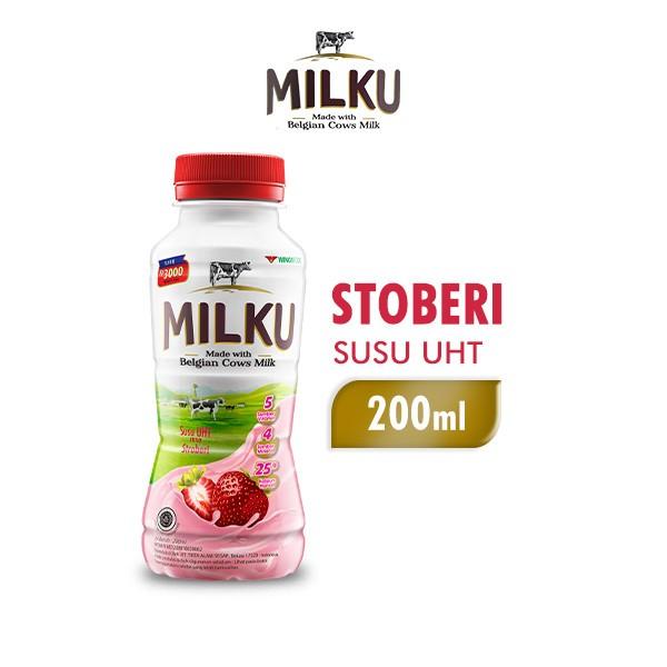 Gambar Milku Susu UHT Stroberi 200 mL 1  karton dari TOKO YA RAZZAQ undefined Tokopedia