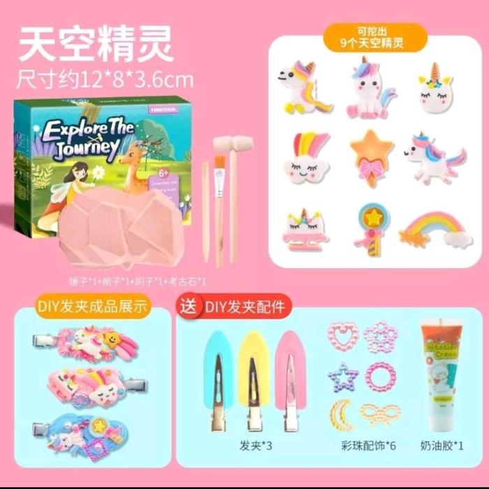 Gambar PROMO Mainan edukasi anak/ Arkeologi / DIY Dig toys sensory / mainan - unicorn dari TokoYanara undefined Tokopedia