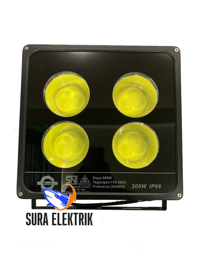 Gambar Lampu Sorot LED 200W Flood Light Wandi dari Sura Elektrik undefined Tokopedia