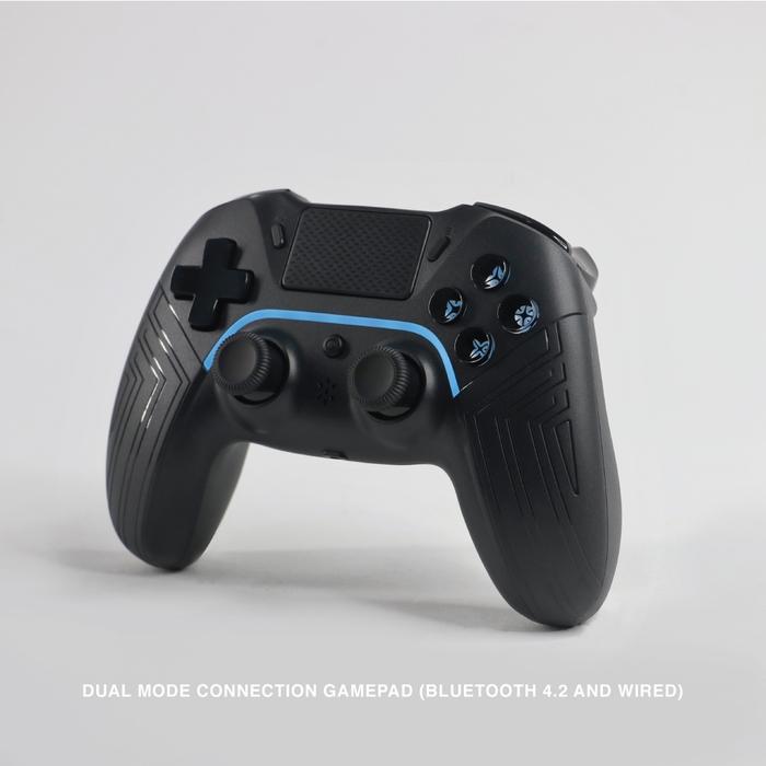 Gambar Rexus GX300 / GX-300 V2 Upgraded Gamepad Joystick Bluetooth Wireless Led Accessories - Hitam, V1+Jempol dari TokoTeknoPro undefined Tokopedia