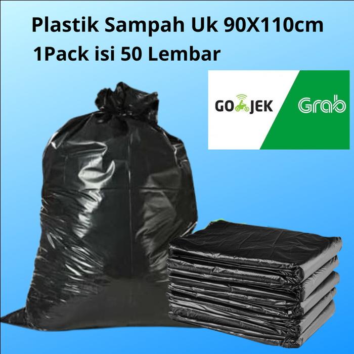 Gambar Plastik Sampah Isi 50 Lembar Trash Bag Kantong Sampah Termurah - Uk 90x110cm dari Best Chair undefined Tokopedia