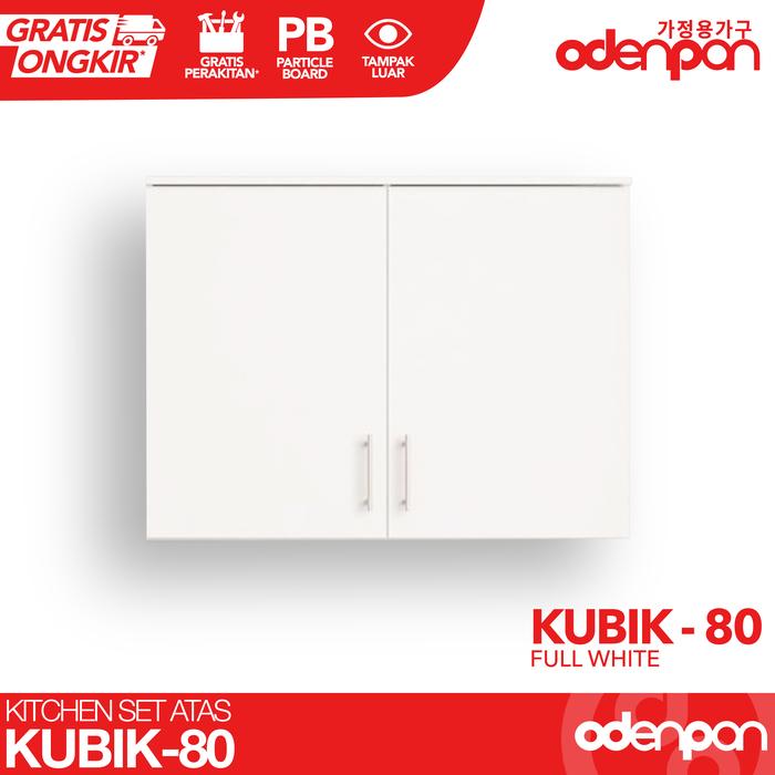 Gambar ODENPAN Kitchen Set Atas / Rak Gantung Dapur Serbaguna Minimalis KUBIK - 2 Pintu White, Pasang Tembok dari Odenpan Meubel undefined Tokopedia