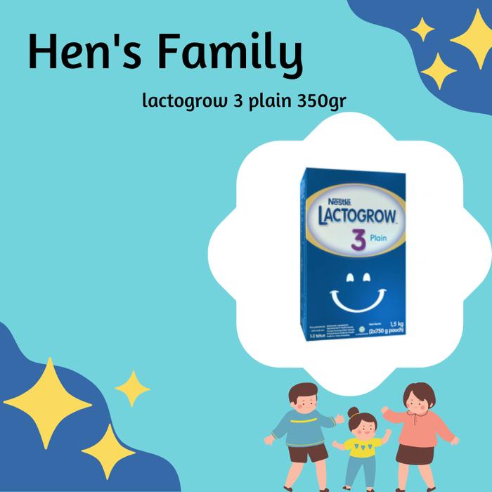 Gambar lactogrow 3 plain 350gr dari Hen's Family Store undefined Tokopedia