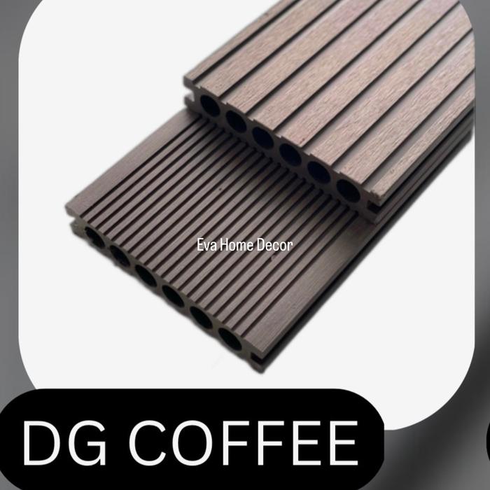 Gambar Decking Lantai WPC Brown / Lantai WPC Outdoor / Pool / Taman - DG Coffe dari Eva Home Decor 2 undefined Tokopedia