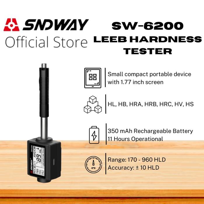 Gambar SNDWAY Leeb Hardness Tester Tes Kekerasan Material SW-6200/6230 - SW-6200 dari SNDWAY INDONESIA undefined Tokopedia
