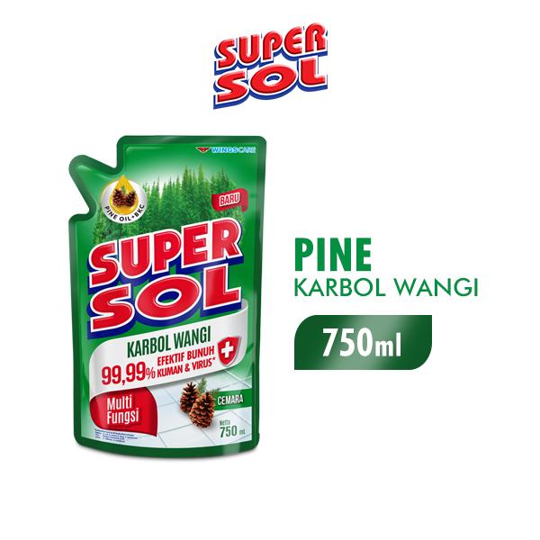 Gambar Supersol Karbol Wangi 750 ml - Pine dari Wings Indonesia undefined Tokopedia
