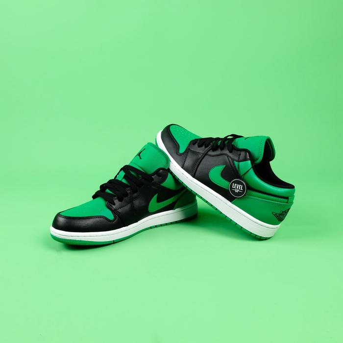 Jual Air Jordan Low Black Lucky Green 100% Original Jakarta