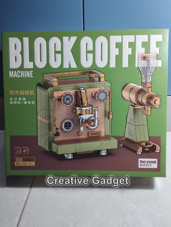 Gambar Building Block Espresso Coffee Machine & Grinder Ala LEGO Model Kit dari CreativeGadget undefined Tokopedia
