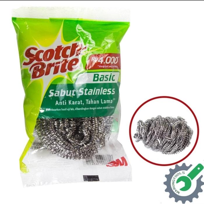 Gambar Sabut Cuci Piring Stainless - Sabut Stainless Cuci Piring - Scotch Brite dari Aurel Babyshop undefined Tokopedia