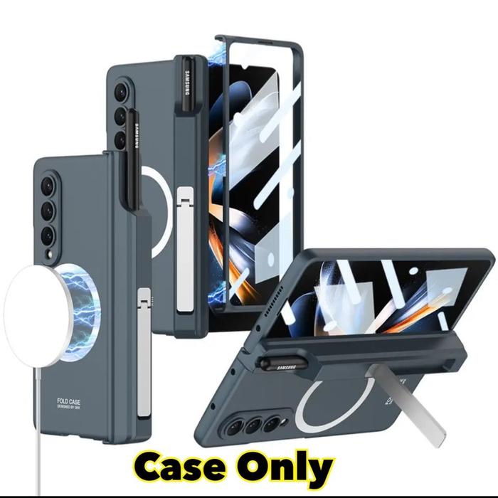 Gambar Z Fold 4 5G CASE HINGE COVER MAGSAFE Slot Pen Samsung Galaxy z fold4 - GREY GREEN dari i-case undefined Tokopedia
