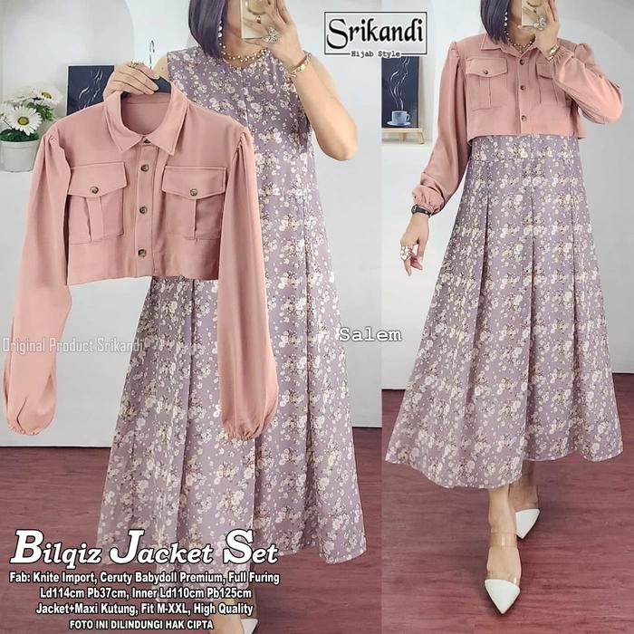 Gambar Setelan Wanita Kekinian Srikandi Bilqiz Jacket - Salem dari SayClo.id undefined Tokopedia