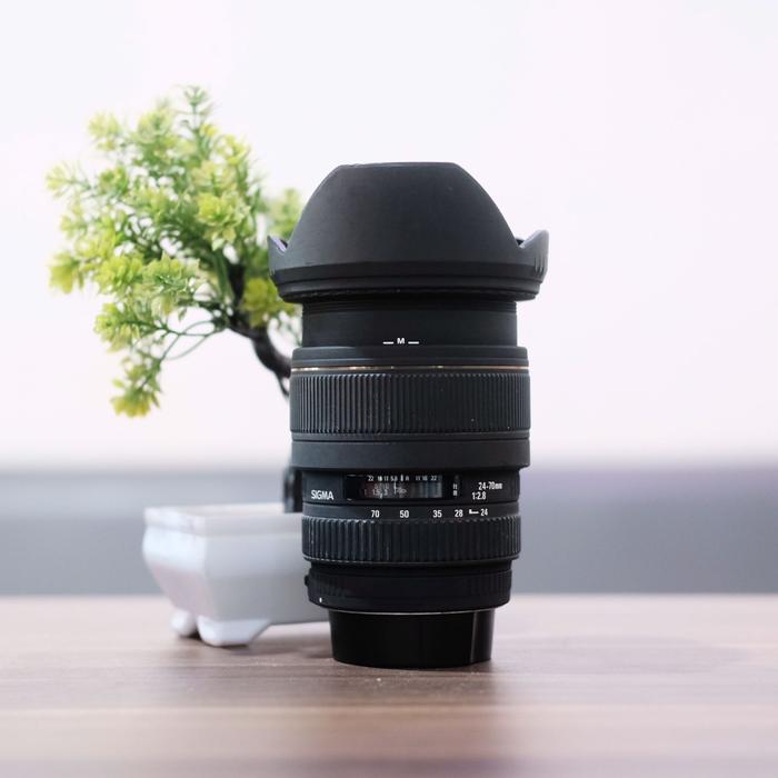 SIGMA 24-70mm 細長く F2.8 DG Canon＋RFアダプター
