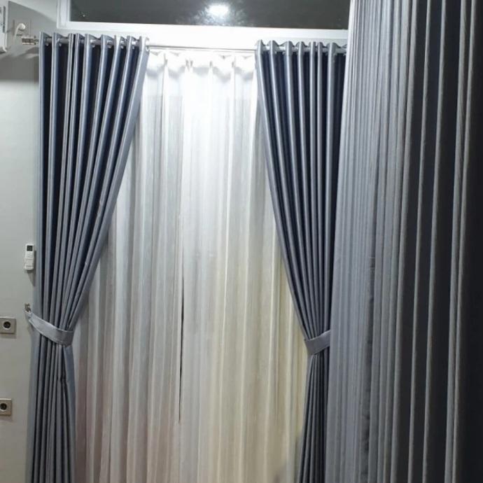 Gambar gorden minimalis gorden jendela tirai curtain - Silver, 3 kg dari Gorden Habib undefined Tokopedia
