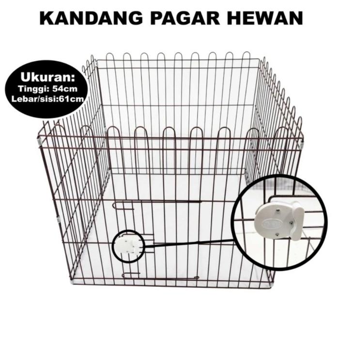 Gambar Kandang Pager Kelinci Anjing Kucing 1 Set 4sisi - Spare Kunci 1pcs. dari JEV PET SHOP ONLINE undefined Tokopedia