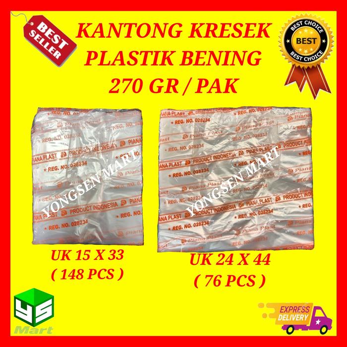 Gambar Kantong plastik kresek bening transparan , Hd bening merk Piana orange - uk 19 dari Serba Agen undefined 5 Tokopedia