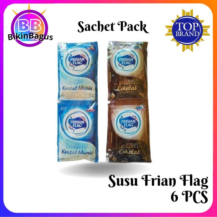 Gambar Susu sachet Frisian flag Kental Manis Renceng Hemat 6 PCS EXP LAMA dari Ardeena Shop undefined Tokopedia