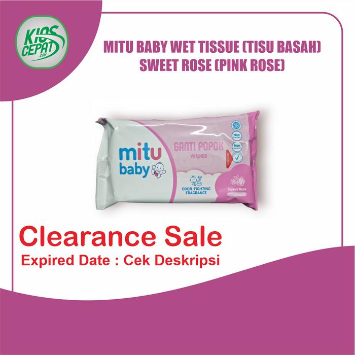 Gambar Tissue MITU Baby Wet (TISU BASAH) - SWEET ROSE dari KiosCepat undefined Tokopedia