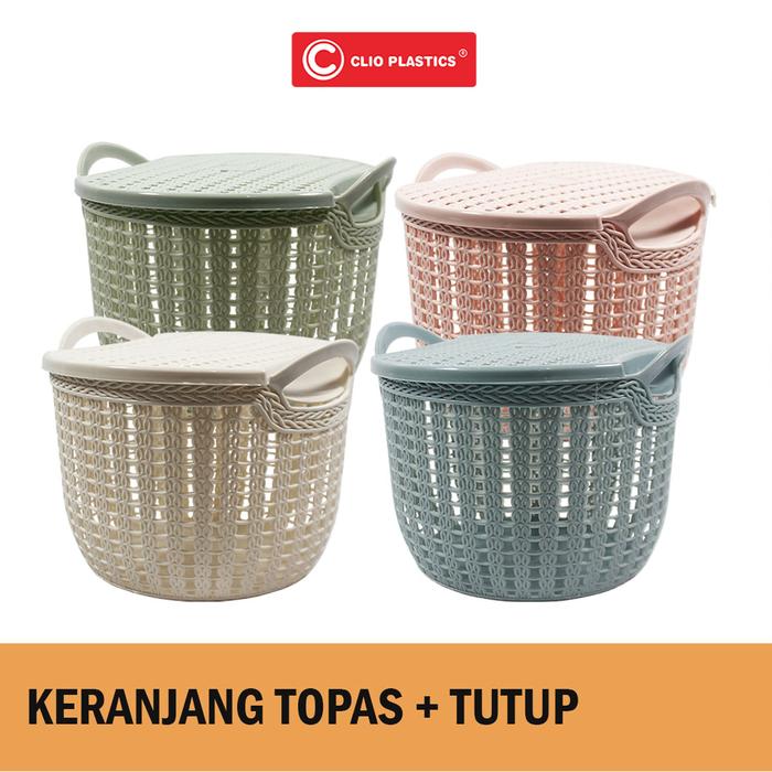 Gambar Keranjang + Tutup, Keranjang Souvenir, Snack, Rinso, Topas Tutup Clio - Korean dari Toko HMB undefined Tokopedia