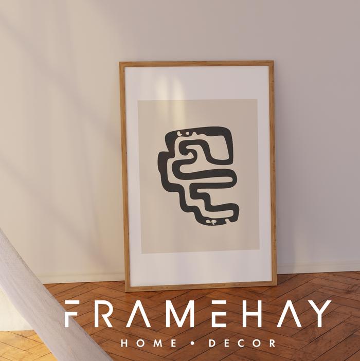 Gambar Hiasan Dinding ABSTRACT MATISSE Wall Decor Aesthetic Abstrak - 3, CANVASPRINT+FRAME KAYU 50x70 dari framehay undefined Tokopedia