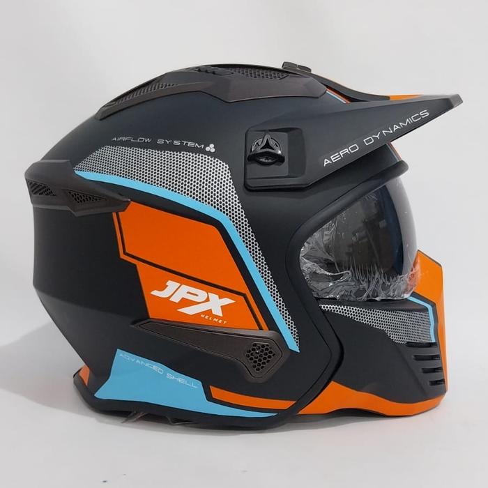 Gambar Helm JPX FullFace JPX MX 726 R MOTIF (Ongkir 2 kilo) - 01 tritoneBkdof, L dari GudangHelmjkt undefined Tokopedia