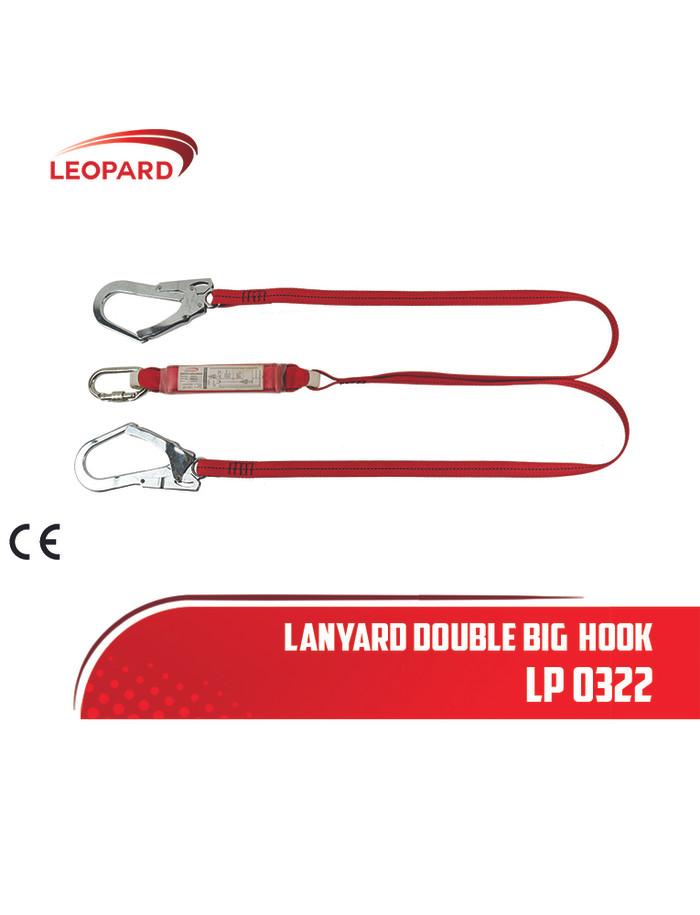 Gambar Lanyard Double Big Hook + Absorber LP0322 Original dari Bakol Safety Nusantara undefined Tokopedia
