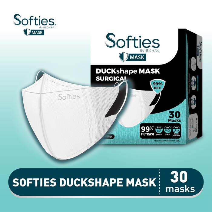 Gambar Softies Duckshape Mask Surgical 30s - Putih dari Softex Indonesia undefined Tokopedia