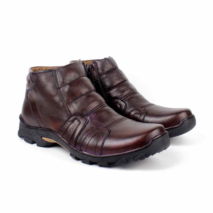 Gambar Sepatu Boots Pria STG 021 - Cokelat, 40 dari Mamojo_Store undefined Tokopedia
