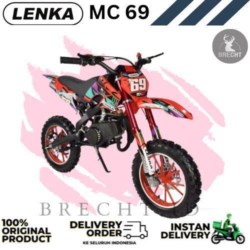 Gambar (Grab/Gosend) Motor Bensin Mini Anak Trail Lenka MC-69 - Merah dari BRECHT.ID OFFICIAL STORE undefined Tokopedia