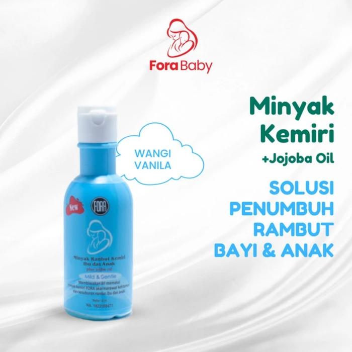 Gambar FORA Minyak Rambut Kemiri Ibu dan Anak Plus Jojoba Oil Original 100% - Biru Muda dari HABIBI SHOP 88 undefined Tokopedia