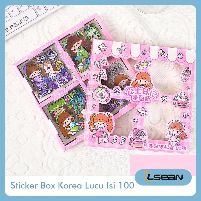 Gambar Sticker Korea Lucu Dengan Box - PINK dari Lsean undefined Tokopedia