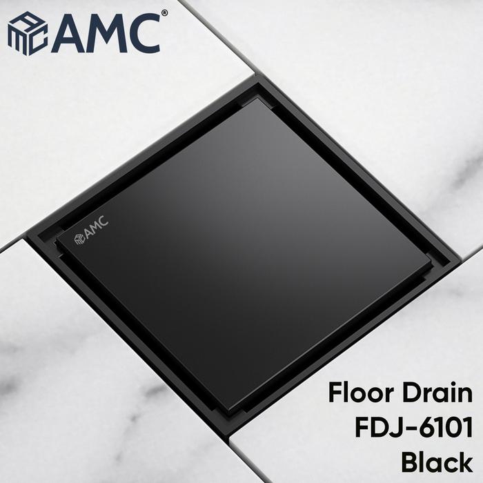 Gambar AMC FDJ 6101 Floor Drain Strainer Saringan Got Kamar Mandi Anti Bau - Black dari amcindo undefined Tokopedia