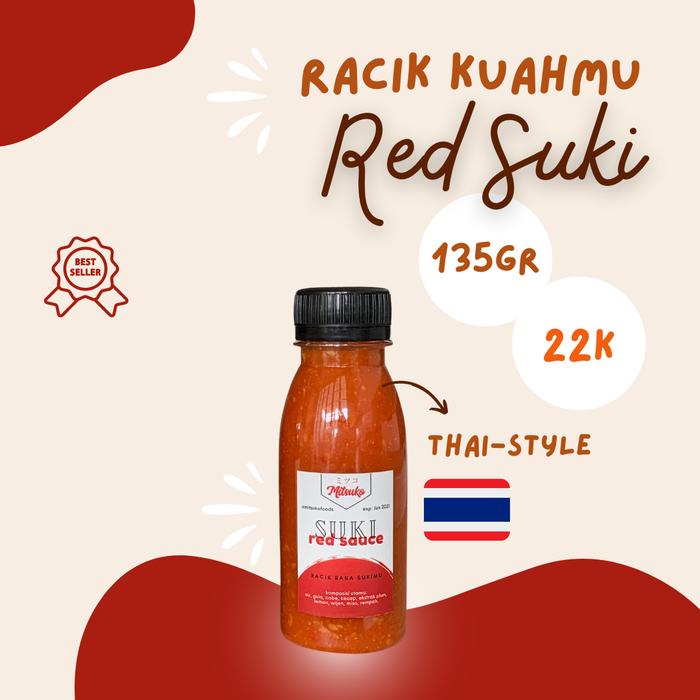 Gambar MITSUKO Suki Sauce - Red Thai-style & Brown Chinese-style - Red kecil dari Mitsuko Foods undefined Tokopedia