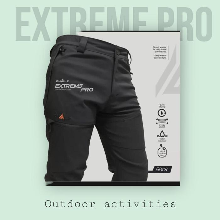Gambar Celana Panjang Outdoor Quickdry - Celana Cargo Gunung Extreme Stretch - Hitam, XXL dari grosir fashion pria_NEW undefined Tokopedia