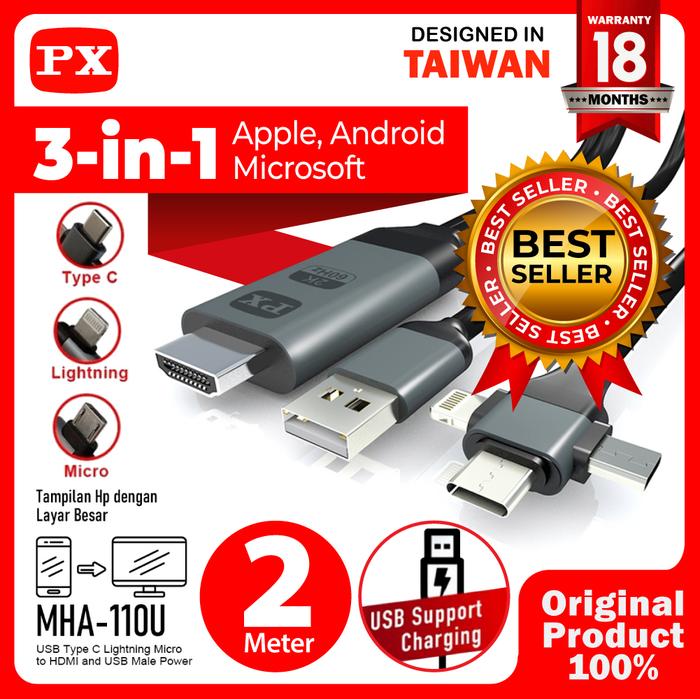 Hdmi Lightning Adapter For Android Lightning To HDMI Cable 1080P