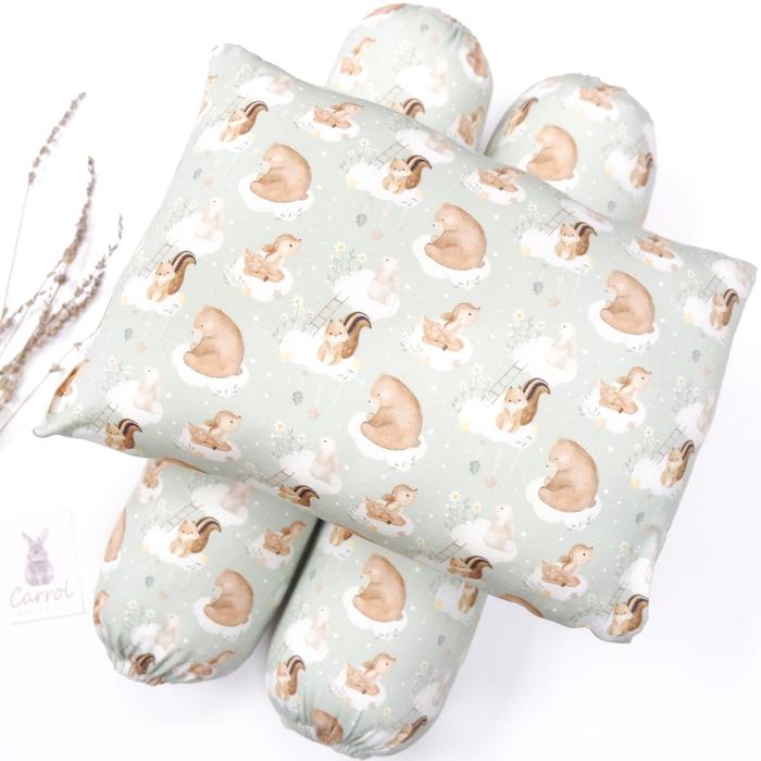 Gambar Carrol Baby Pillow n Bolster Toodler-Bantal Guling Toodler Tencel Bear - Animals Forest, Bolster Case dari Carrol Baby undefined Tokopedia