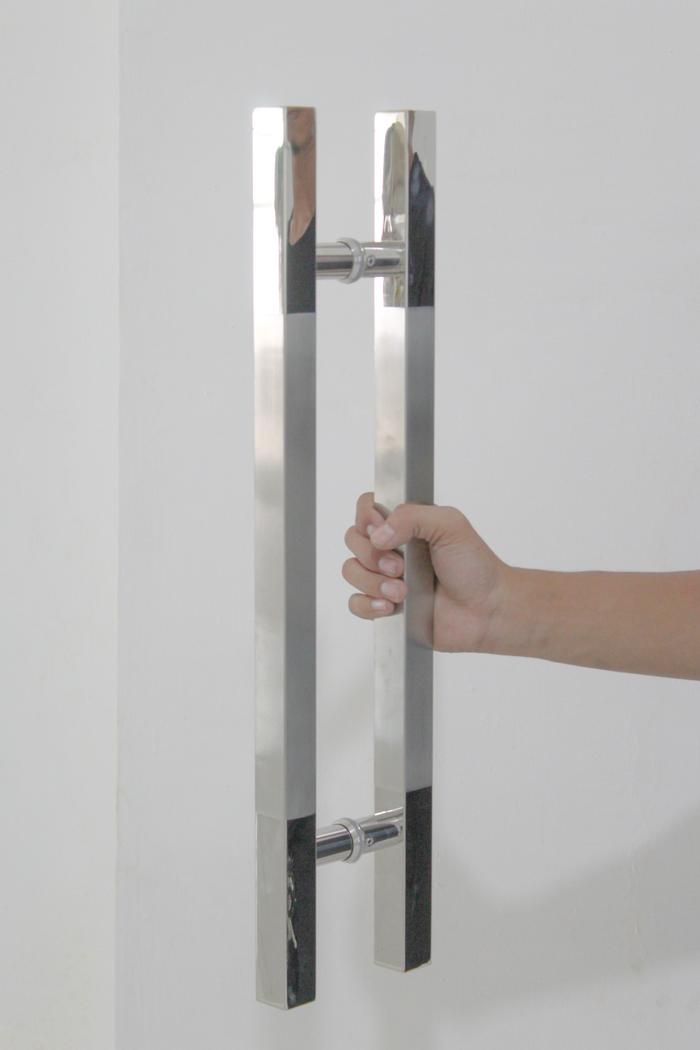 Gambar ( GROSIR ) Pull Handle H Stainless / Handle Pintu Kaca (Segi) BLUESKY - 60cm dari PT NUSANTARA ALUMINIUM STEEL undefined Tokopedia