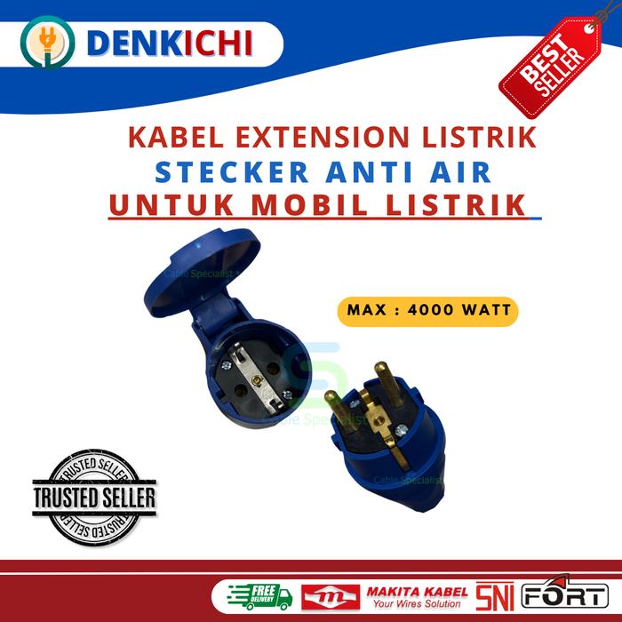 Gambar Kabel perpanjangan Mobil listrik (EV Charger Extention) max 4000Watt - 2 Pin, 2 Meter dari Cable Specialist undefined Tokopedia