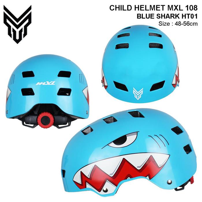 Gambar Helm Sepeda Anak MXL 001 - Shark blue dari Toko sepeda gelemman undefined Tokopedia