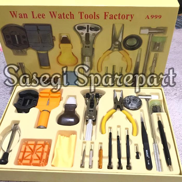 Gambar Alat Servis Reparasi Jam Tangan/Watch Repair Tool Kit Set - Kuning dari Sasegi Sparepart undefined Tokopedia