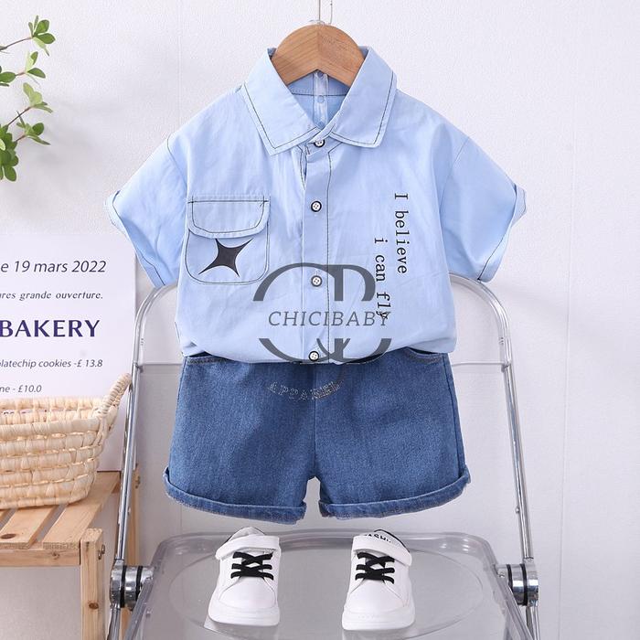 Gambar SETELAN KEMEJA ANAK LAKI LAKI / KEMEJA ANAK IMPORT / BAJU ANAK IMPORT dari ChiciApparel undefined 5 Tokopedia