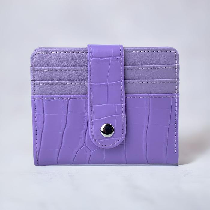 Gambar Card Holder Wanita Dompet Kartu Uang Mini Banyak Slot Murah 26 Slot - Lilac dari Dear Fashion Shop undefined Tokopedia