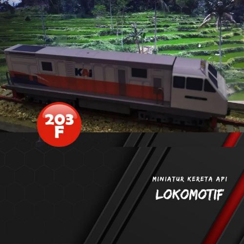 Gambar Miniatur Kereta Api Indonesia Mainan Seri Lokomotif Kereta 203 - LOKO 203F dari sabilcreativestore undefined Tokopedia