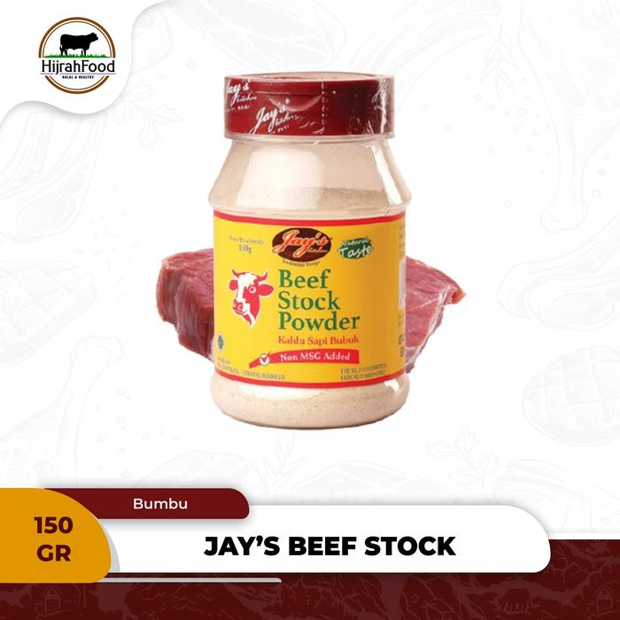 Gambar Jay's Beef Stock / Chicken Stock / Kaldu Sapi / Ayam Bubuk (Non MSG) - Kaldu Sapi dari Hijrahfood Meatshop undefined Tokopedia